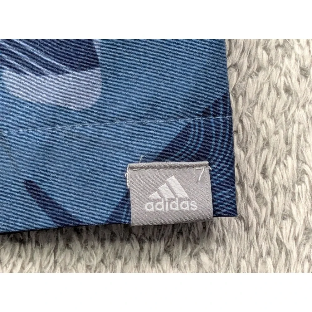 Adidas Golf Shorts Mens 38 Blue Whale Camo Performance Stretch Flat Front 9 Ins - Picture 13 of 14